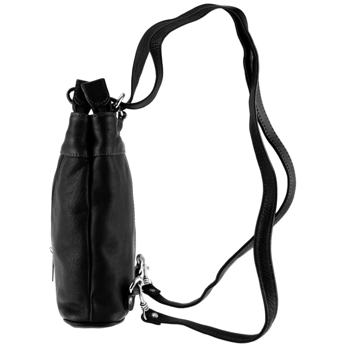 ALPENLEDER | Damen-Handtasche  MACHU PICCHU (schwarz) 4717-sw